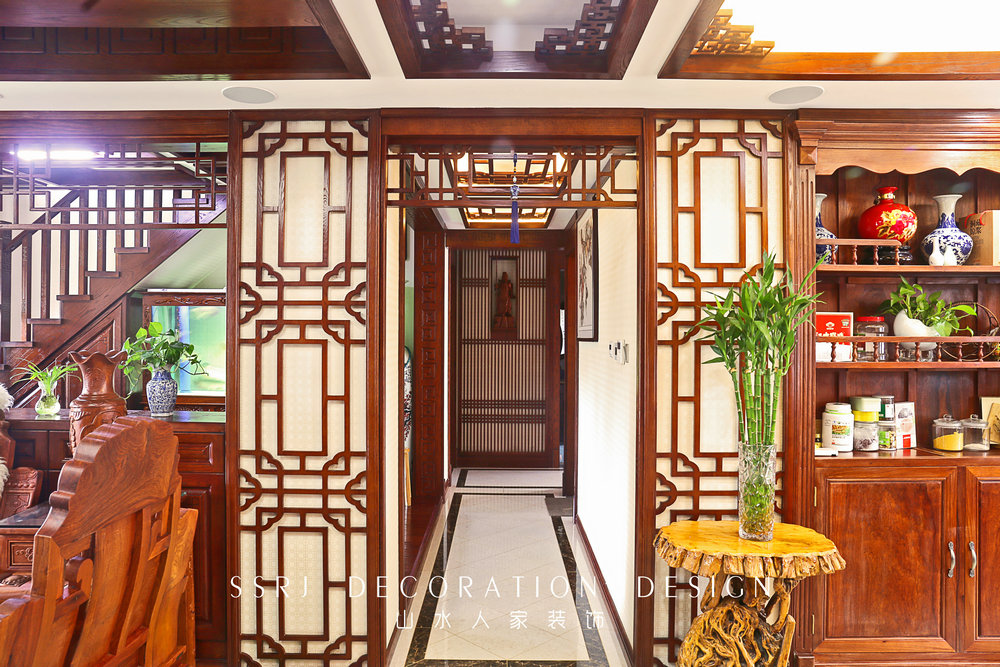 新華聯(lián)青年城復式樓新中式風格裝修效果圖 新華聯(lián)青年城復式樓新中式風格裝修效果圖