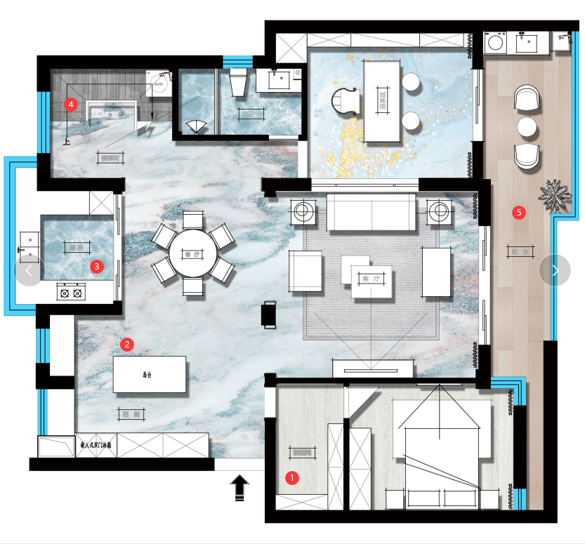 水岸星城混搭風(fēng)格平面設(shè)計圖 水岸星城混搭風(fēng)格平面設(shè)計圖