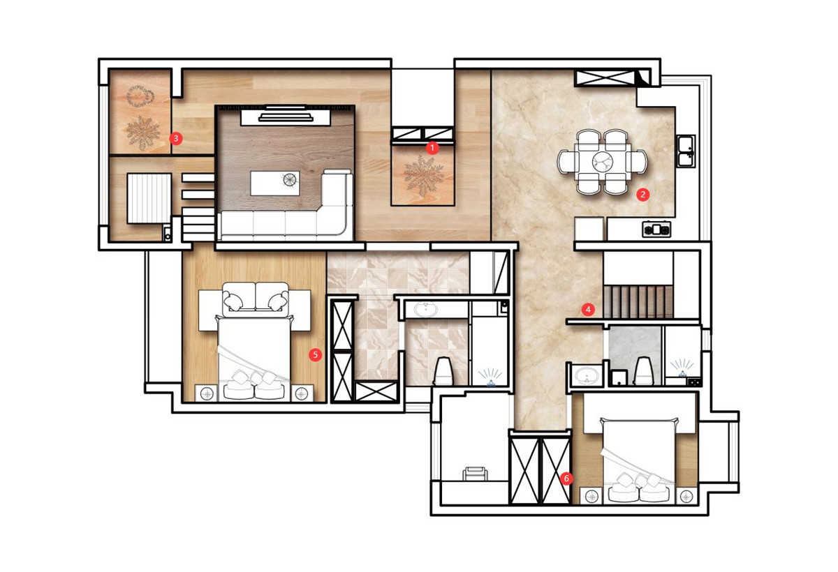海倫小鎮(zhèn)日式混搭風(fēng)格裝修效果圖 海倫小鎮(zhèn)日式混搭風(fēng)格裝修效果圖